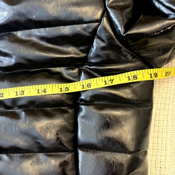 Women's Faux Leather Style Jacket NWOT Size M / S US Black Made in Italy - Picture 10 of 12